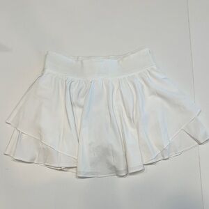 Lululemon Athletica White Court Rival Skirt